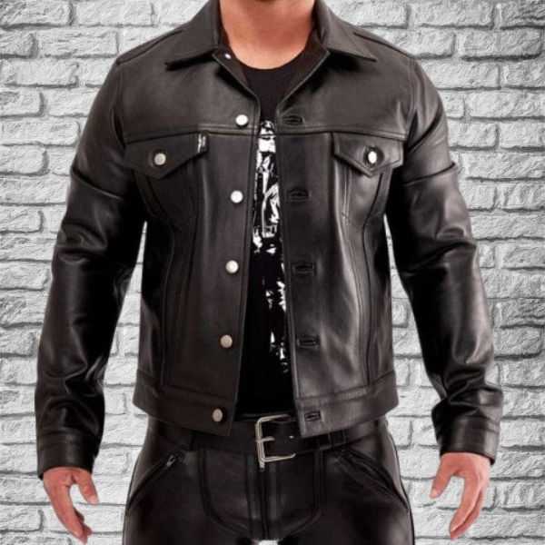 Men Leather Shirts